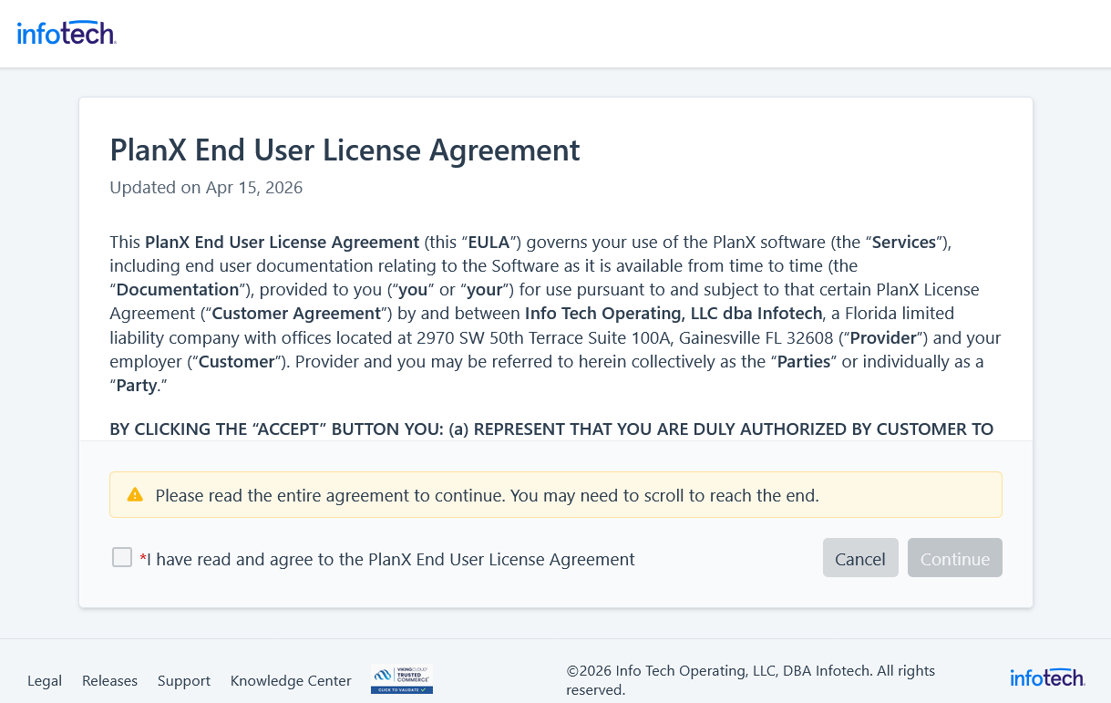 2026-04-15_Infotech PlanX End User License Agreement.png